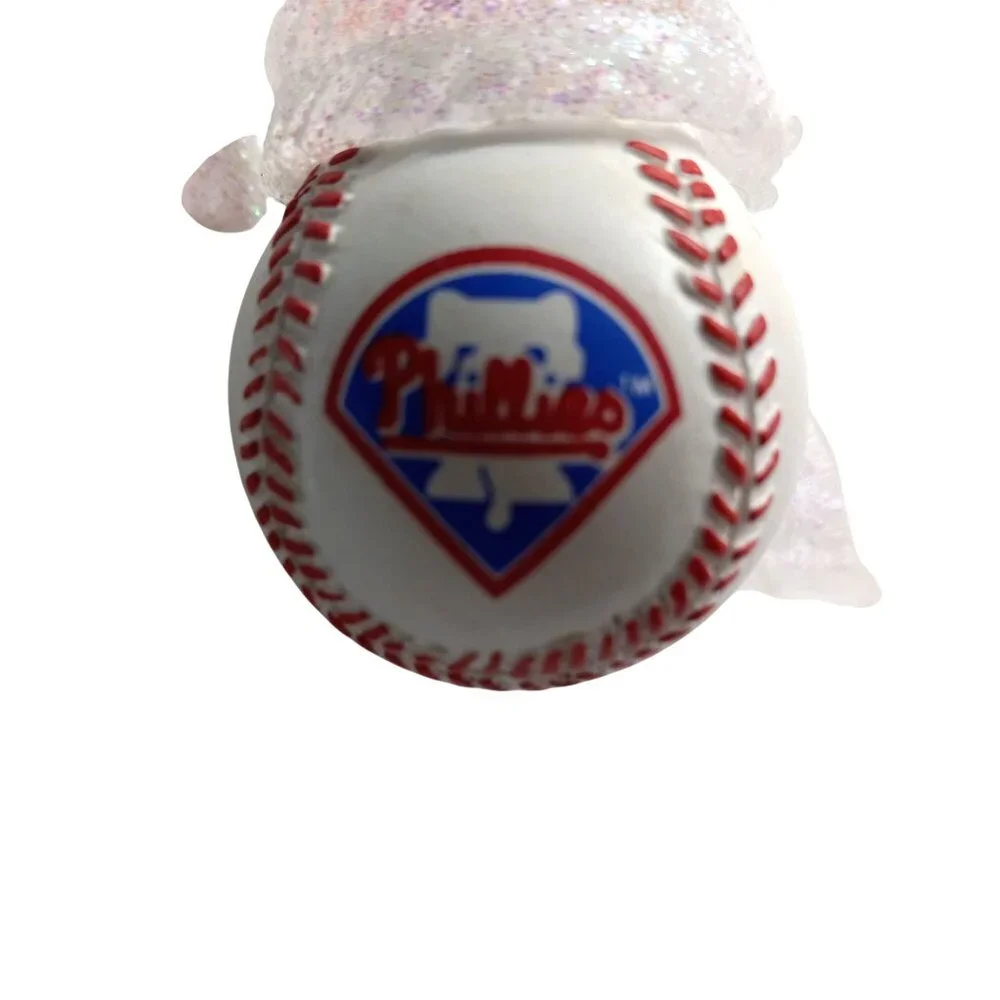 Philadelphia Phillies Snowman Baseball Ornament Christmas Tree Snowman - Picture 5 of 7